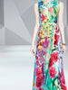 Maxi colorful floral dress wedding guest prom cocktail party homecoming Boho PHIKAHJW9409