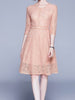 Lace dress with sleeve pink wedding guest prom cocktail party graduation PKERR891665607