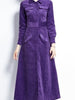 Dress purple long sleeve maxi wedding guest prom cocktail party homecoming vintage JLTESS4483