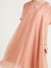 Short sleeve dress wedding guest cocktail party prom loose plus size pink black JLJASI8001