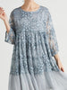 Lace short sleeve dress wedding guest cocktail party prom blue pink red plus size JLJASI7939